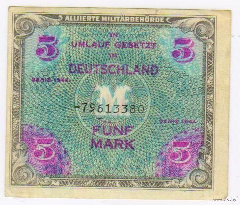 5 марок  1944 г., сов. ок. зона, Германия