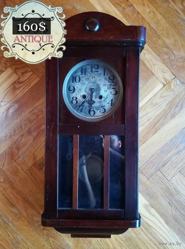Старинные Маятниковые Часы "REFORM" в деревянном корпусе, Редкие, 1895 - 1910гг.