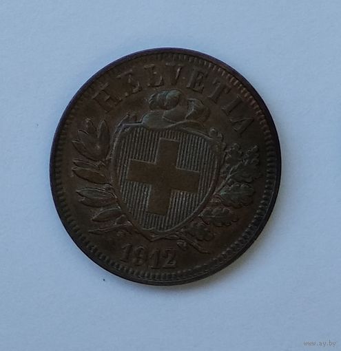 Швейцария 2 раппена, 1912 7-5-48