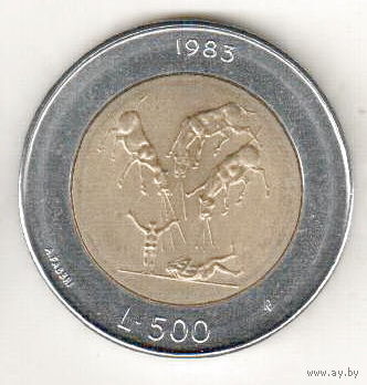 Сан-Марино 500 лира 1983 Ядерная угроза