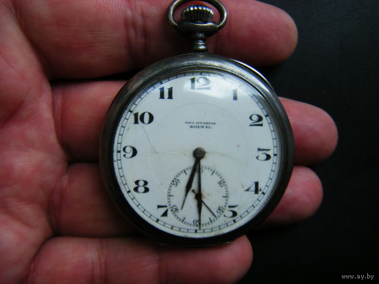 Швейцарские серебренные часы SOLVIL  PAUL  DITISHEIM