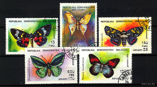 1992 Мадагаскар. Бабочки