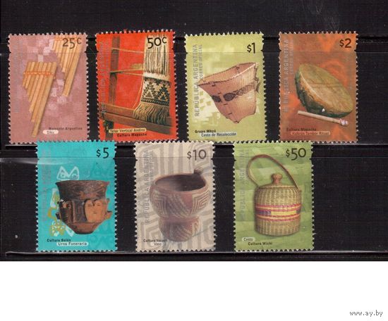 Аргентина-2000-2008 (Мих.2591-) ,  гаш., 7 марок,  Народное творчество