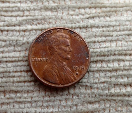 Werty71 США 1 цент 1978 D