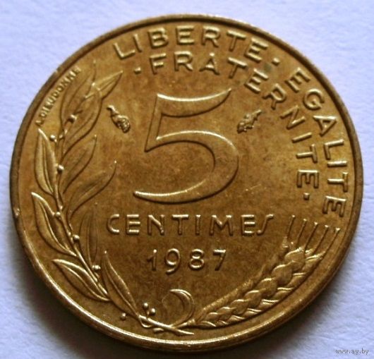 5 сантимов 1987 Франция