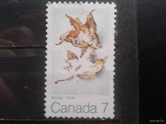 Канада 1971 Кленовый лист зимой**, одиночка