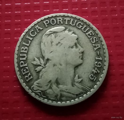 Португалия 1 эскудо 1945 г. #30423