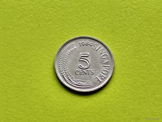Сингапур. 5 центов 1984 (не магнетик).