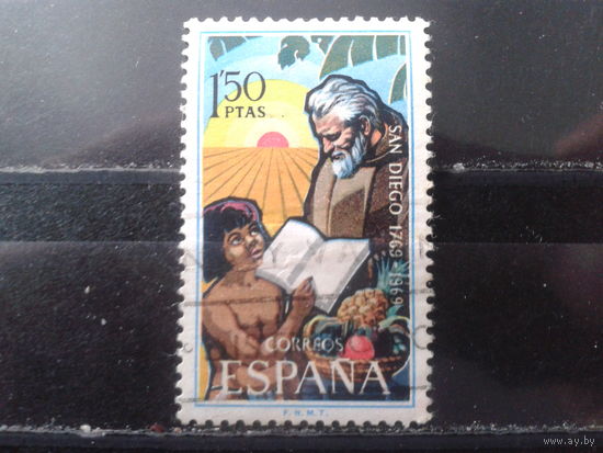 Испания 1969 200 лет св. Диего, проповедывал в Калифорнии