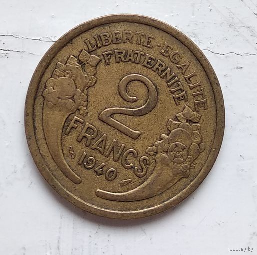 Франция 2 франка, 1940  4-13-13