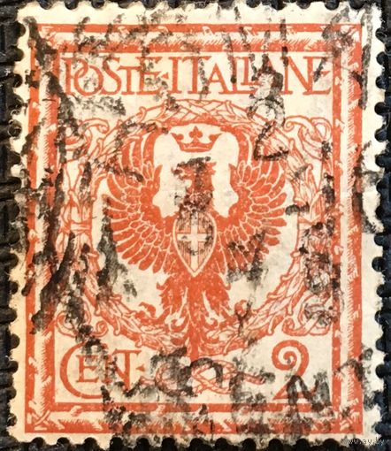 ЦІКАВІЦЬ АБМЕН! 1901, герб Італіі, 2 чезэнт.
