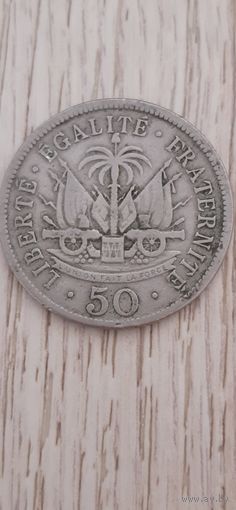 50 сантимов 1908. Гаити