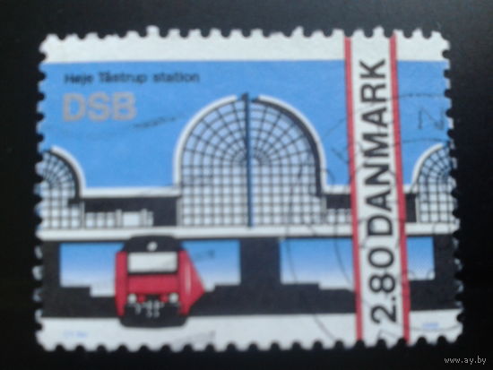 Дания 1986 поезд, вокзальный переход