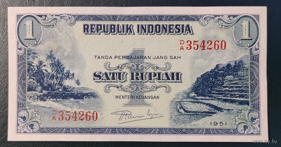 1 рупия 1951 года - Индонезия - UNC