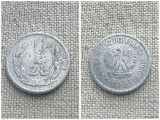 Польша 1 злотый 1966