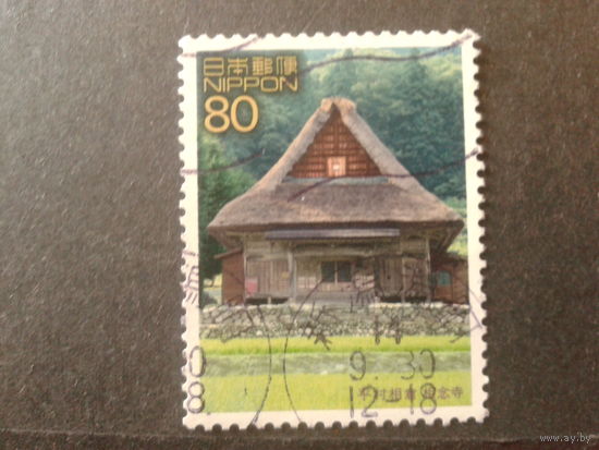 Япония 2002 сельский дом, марка из блока