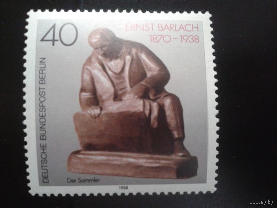 Берлин 1988 Бронзовый памятник поэту Михель-0,9 евро