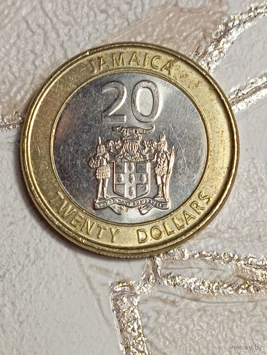 Ямайка 20 долларов 2015 года .
