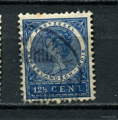 Нидерландская Индия - 1902/1906 - Королева Вильгельмина 12 1/2С - [Mi.47] - 1 марка. Гашеная.  (Лот 21Dt)