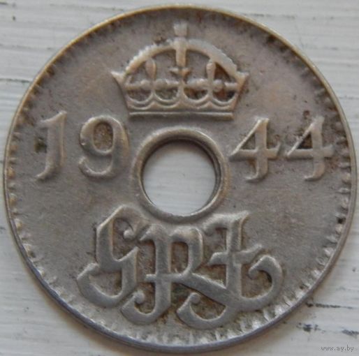 15. Британская новая Гвинея 3 пенса 1944 год