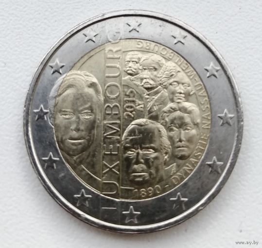 Люксембург. 2 евро 2015. 125 лет династии . UNC