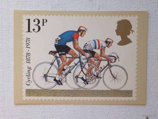 Велосипедисты Англия 1978   10х15 см