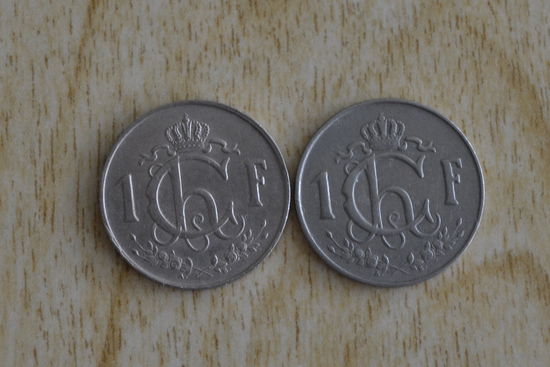 Люксембург 1 франк 1953,1962