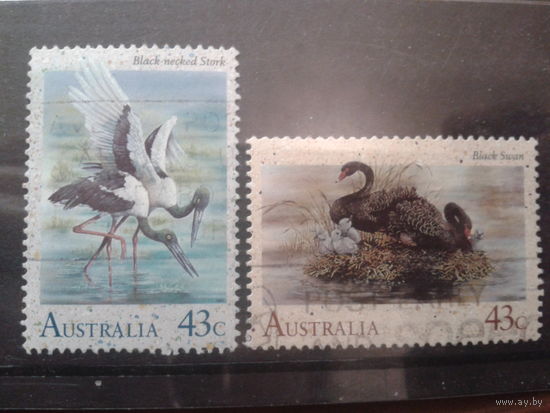 Австралия 1991 Водные птицы Михель-2,3 евро гаш