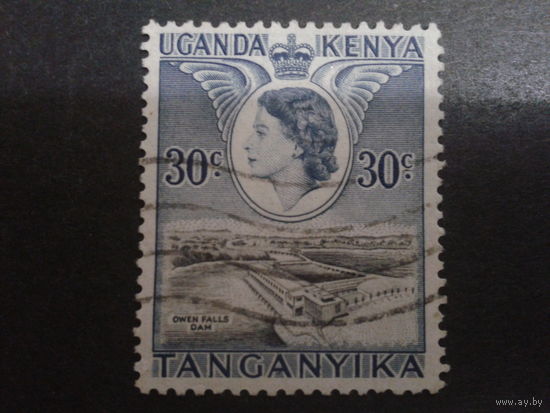 Кения Уганда Танганьика 1954 королева Елизавета 2
