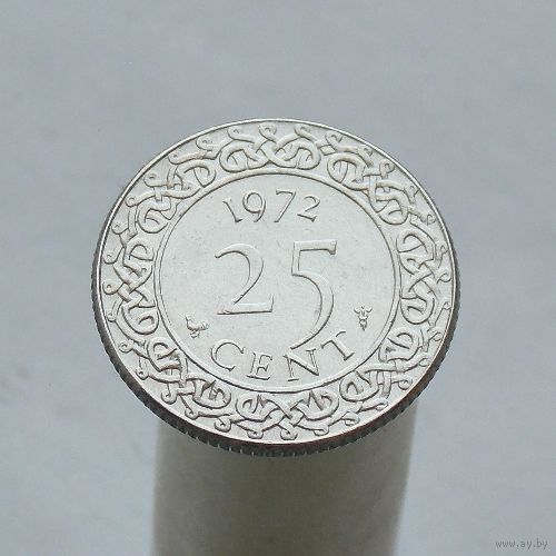 Суринам  25 центов 1972