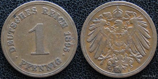 YS: Германия, Рейх, 1 пфенниг 1895A, KM# 10 (1)