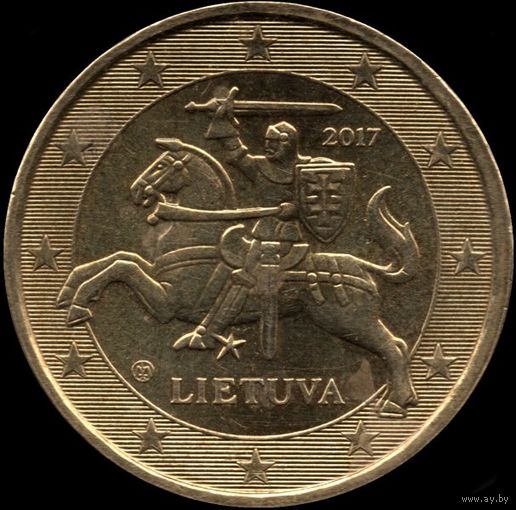 Литва 10 евроцентов 2017 г. КМ#208 (17-33)