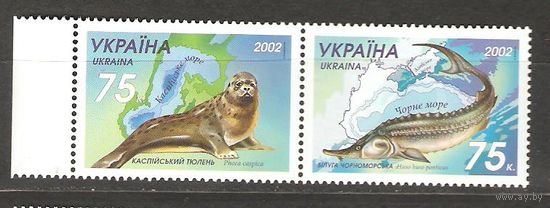 Украина Казахстан 2002г. Фауна Совместный выпуск**