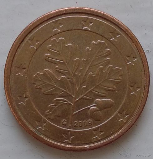 1 евроцент 2009 G Германия. Возможен обмен