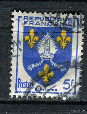 Франция - 1954 - Герб 5Fr - [Mi.1031] - 1 марка. Гашеная.  (Лот 60ES)-T5P17