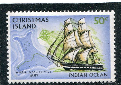 Остров Рождества. Парусное судно 1857
