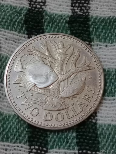 Барбадос 2 доллара 1973