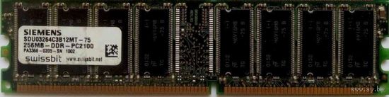 Память 256MB Siemens,DDR PC2100