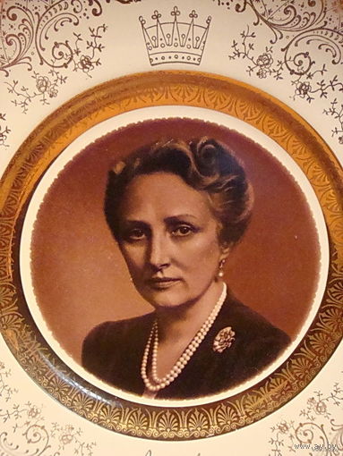 Настенная тарелка с изображением Кронпринцессы Норвегии Марты Шведской 1901-1954