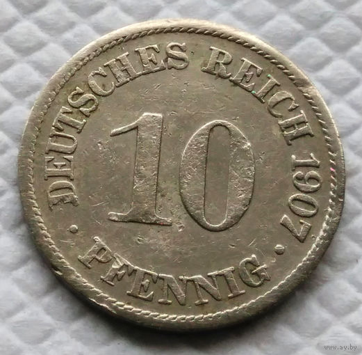 10 пфеннинг 1907 A