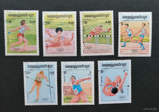 Камбоджа 1984 / Спорт. Летние Олимпийские игры. 7 марок