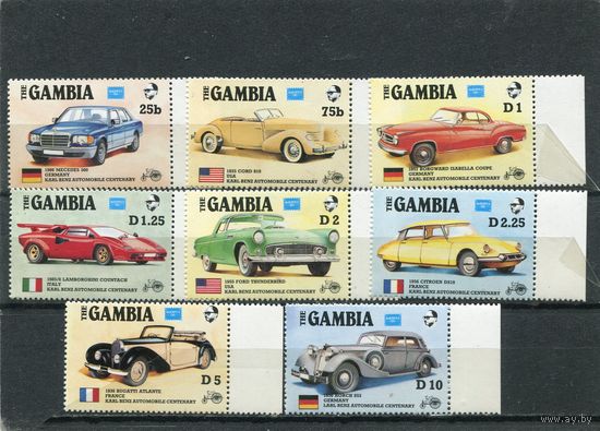 Гамбия. Автомобили (100 лет авто)