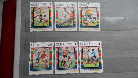 Футбол, спорт, марки, Куба, чемпионат мира 1986