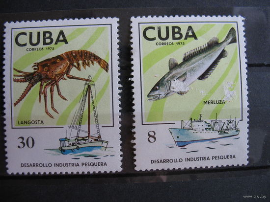 Куба. морская фауна. 1975 г. см. условие.