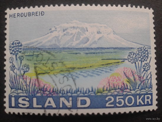 Исландия 1972 гора, цветы