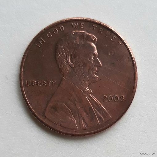 США. 1 цент 2008 г.