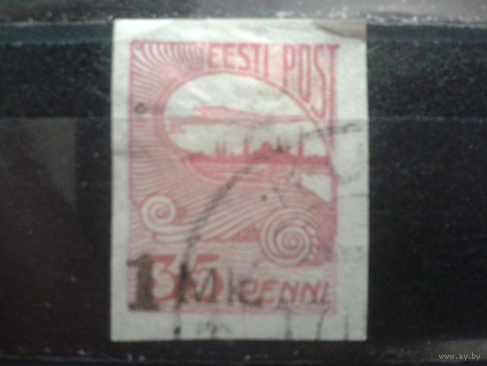Эстония 1920 стандарт, Ревель, Надпечатка 1мк