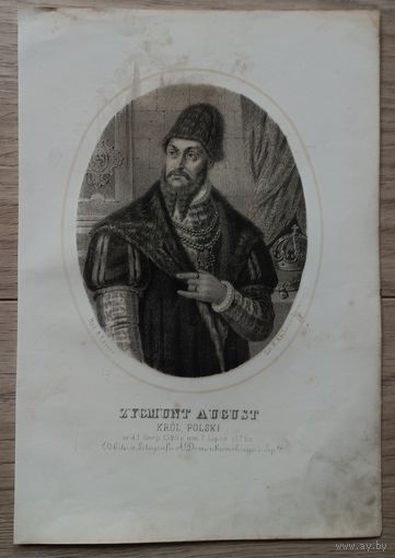 ВКЛ Король Сигизмунд Август  19 век