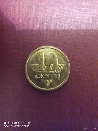 10 центов 2008, Литва