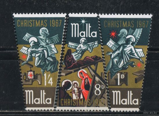 GB Содружество Мальта 1967 Рождество Полная #364-6**